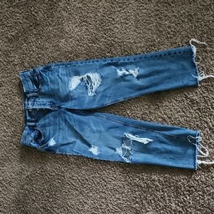 Old Navy Extra High rise slouchy straight Jeana with secret slim pockets